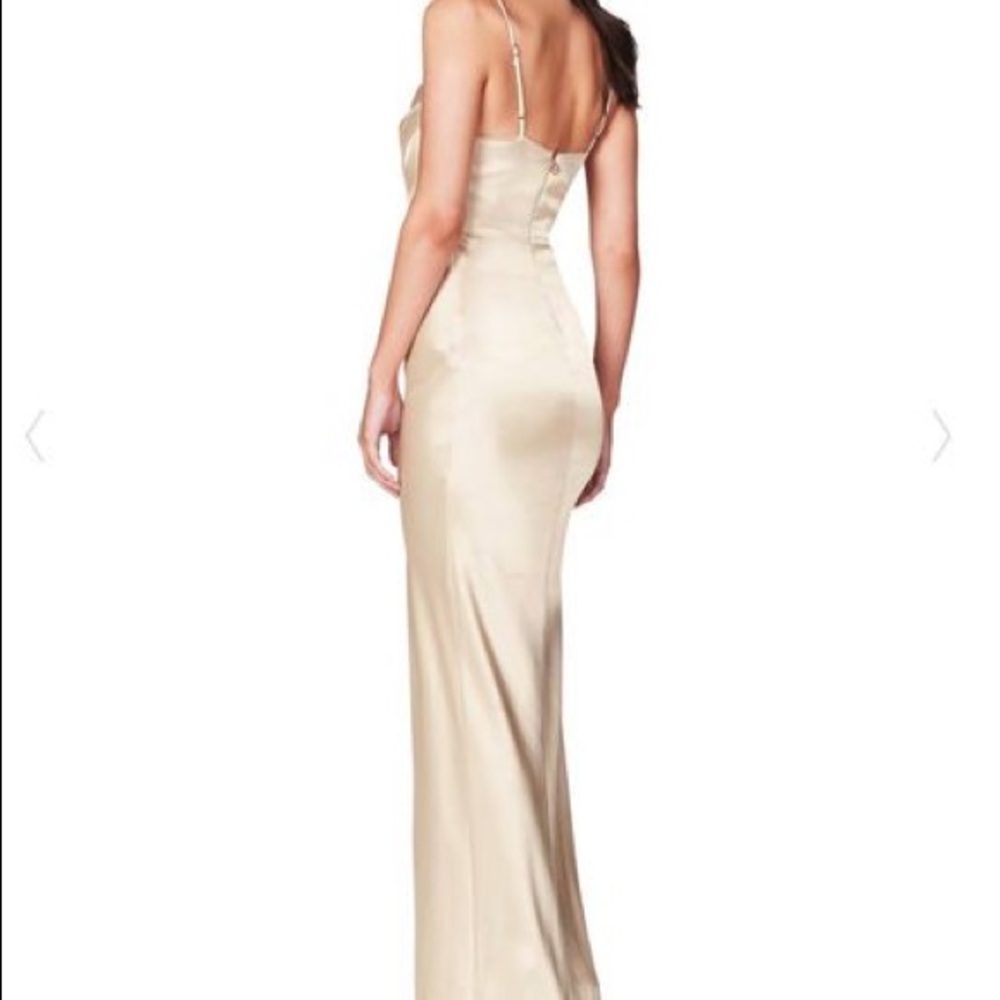 Women’s nude silk dress